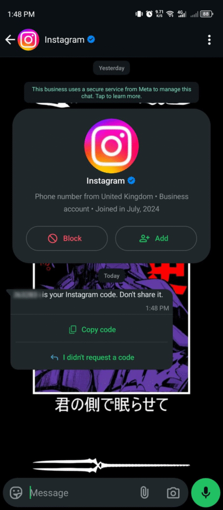 Reset Password Instagram Mobile