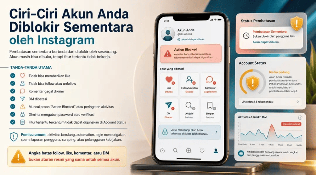 Ciri-Ciri Akun Anda Diblokir Sementara oleh Instagram