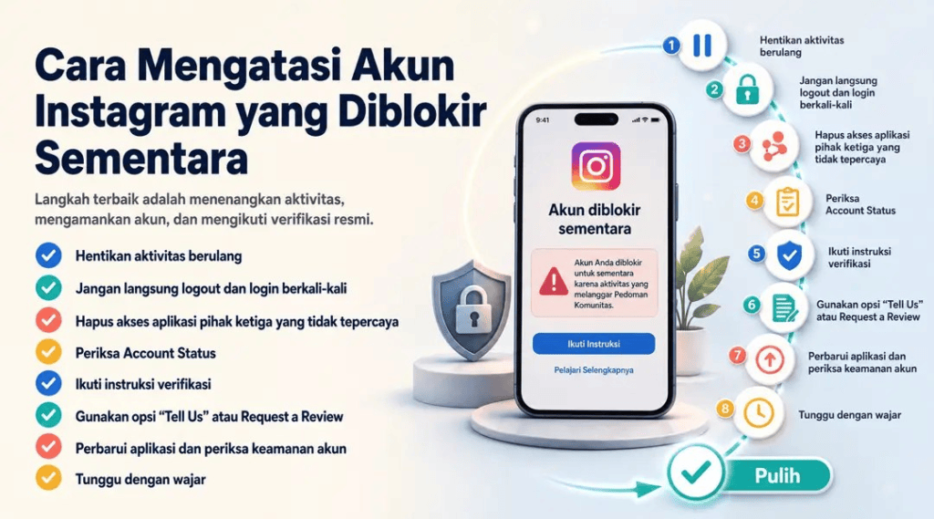 Cara Mengatasi Akun Instagram yang Diblokir Sementara