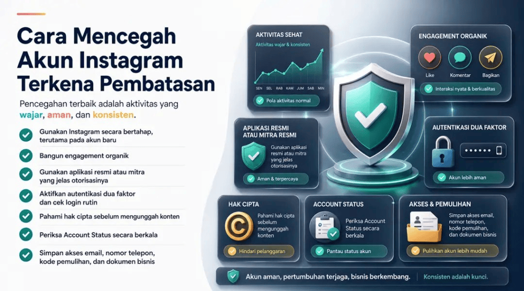 Cara Mencegah Akun Instagram Terkena Pembatasan