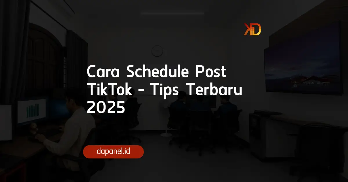 Cara schedule post tiktok