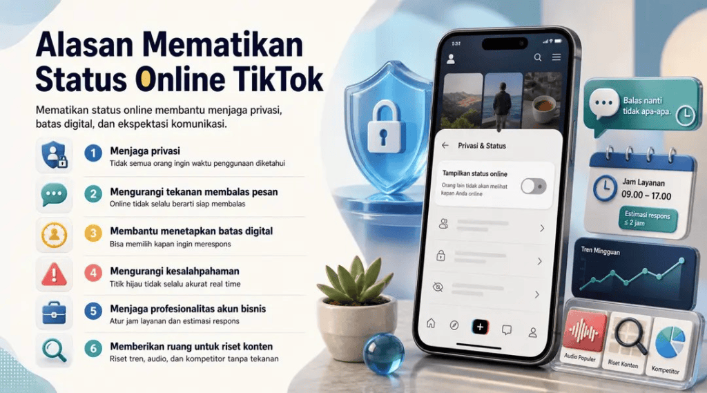 Alasan Mematikan Status Online TikTok