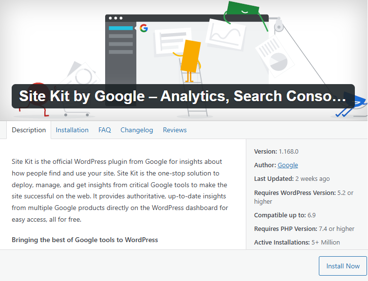 plugin Site Kit by Google