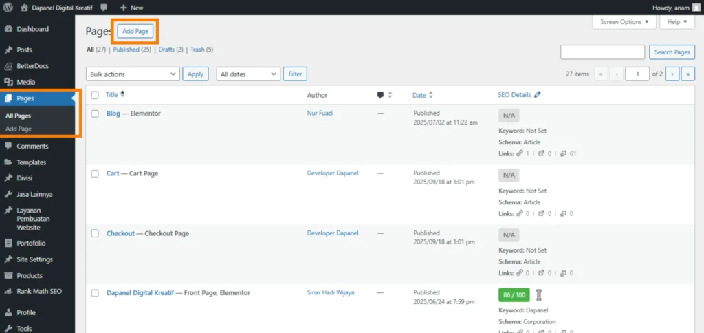 Halaman WordPress