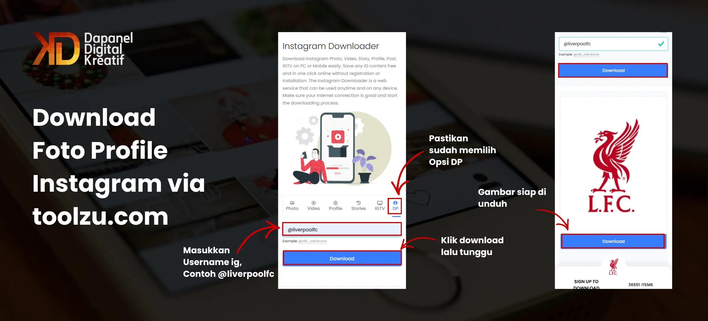 Cara download foto instagram via toolzu