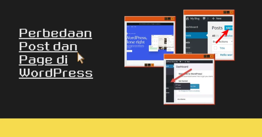 Perbedaan post dan page wordpress